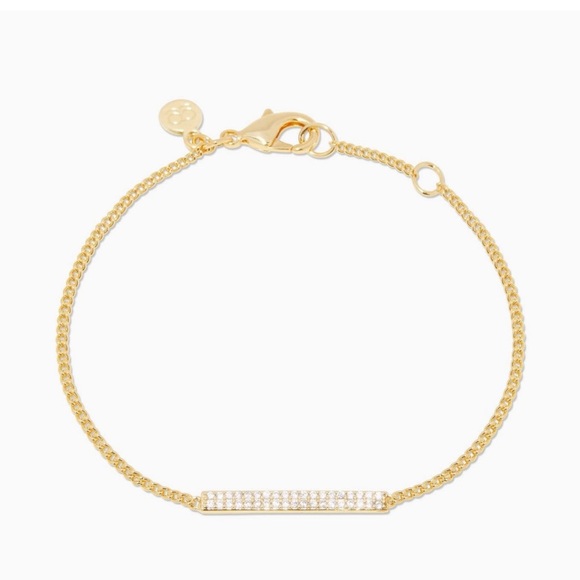 Gorjana 18k Gold Plated Wilder Shimmer Bar Bracelet